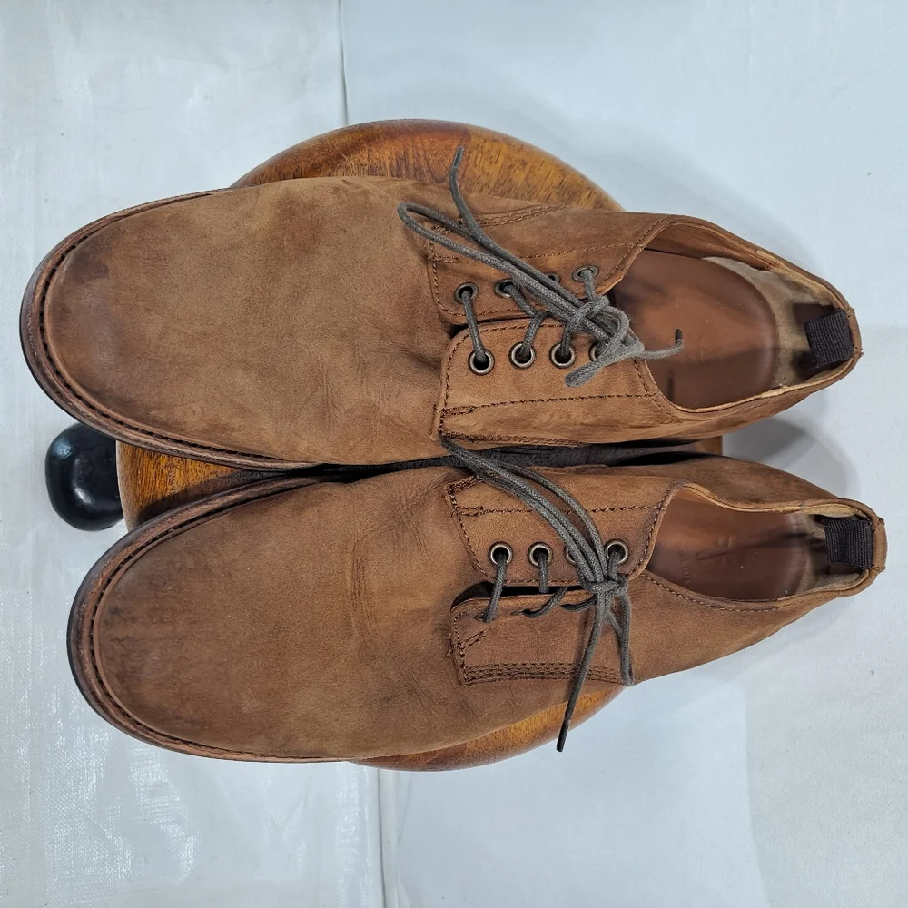 Frye Brown Leather Derby Shoes